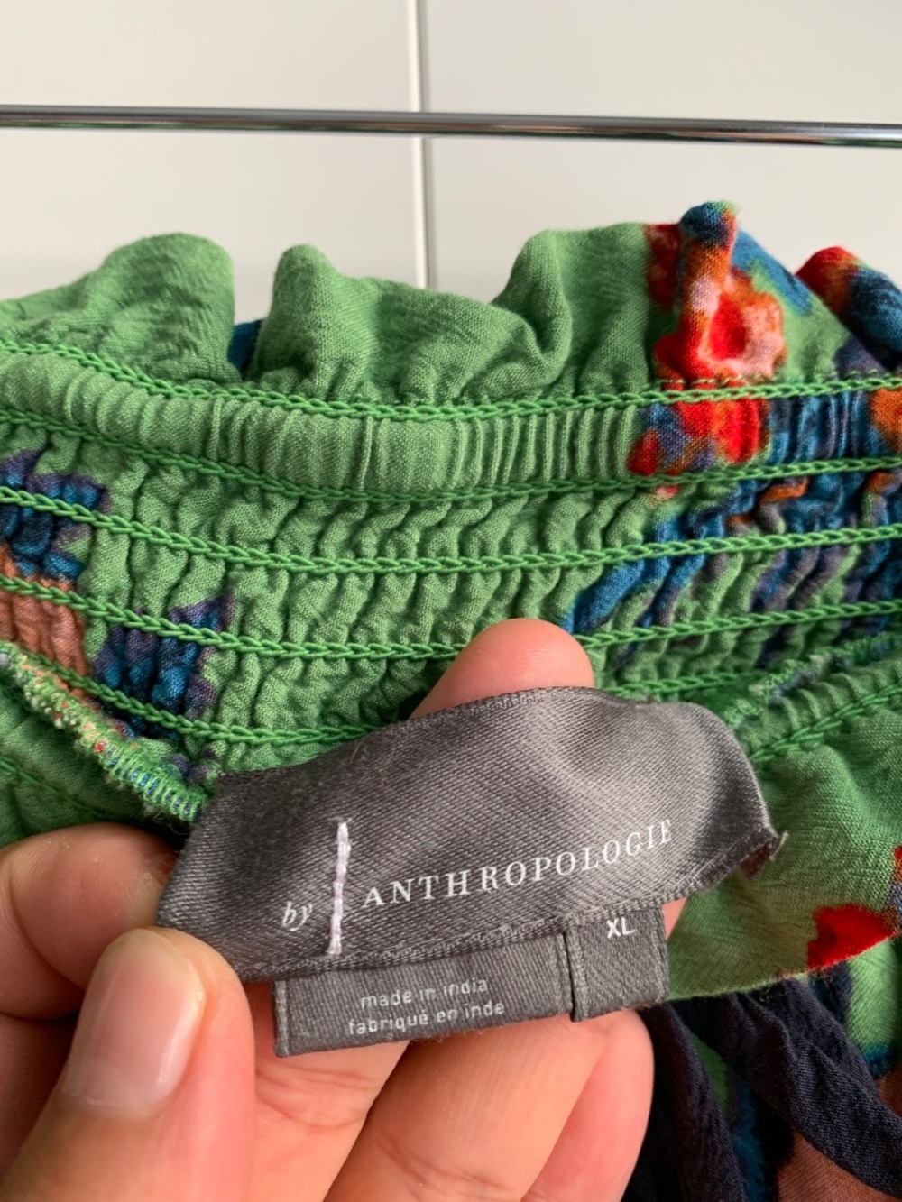 Anthropologie Sleep Pant Pajamas Lounge Hummingbirds Green Size XL - Picture 6 of 16